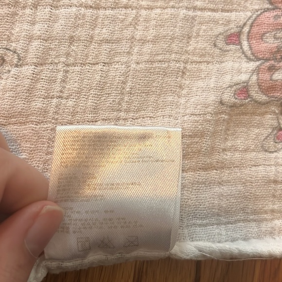 Aden & Anais Cotton Baby Blanket Swaddle Cozy GrayPink Nursery Paisley - Picture 5 of 5